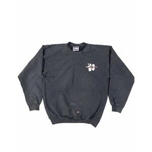 Vintage Trader Joes Team Member Crewneck Pullover Size Medium Gray Sweatshirt